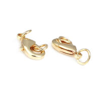 6 uds. De latón de Color dorado de 18K con cierres circulares de langosta, cierres para collares, pulseras, suministros para fabricación de joyas, accesorios Diy - details 5
