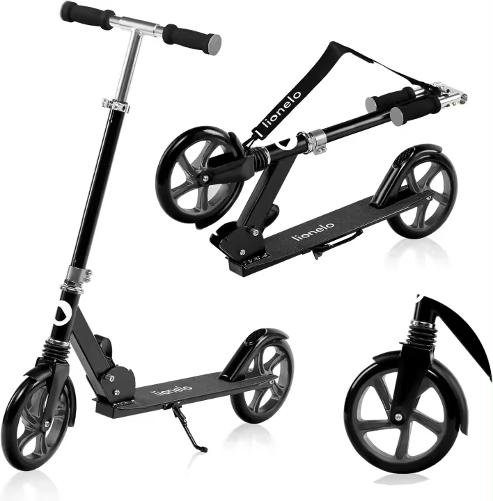 Patinete Urbano XXL hasta 100kg Scooter para niños Ruedas grandes 200mm Amortiguador de choque - 1