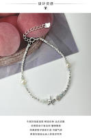 Pulsera de Fragmento de Perla de Estrella Irregular de Plata Esterlina Hecho a Mano - details 2