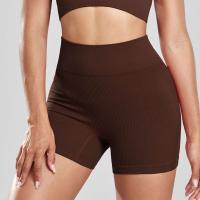 CHRLEISURE-pantalones cortos de Yoga acanalados sin costuras para mujer, mallas de motociclista de cintura alta, mallas deportivas ajustadas de entrenamiento elástico, ropa deportiva - details 10