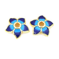 Tapetes de Flores de Brasso Dorado 18K 30PCS Accesorios de Joyería DIY de Alta Calidad - details 51