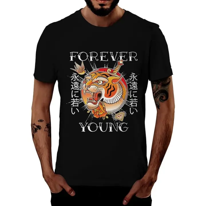 Camisetas Gráficas para Hombres 100% Algodón, Manga Corta, Moda Urbana, Estilo Hip Hop, Viste con Estilo - 1