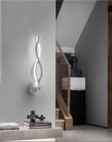 Lámpara LED de pared moderna para dormitorio, iluminación de pasillo interior, decoración de noche, AC85-265V, 24W - details 3