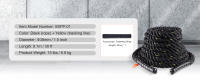 Cuerda de Batalla SucceBuy Diámetro de Poliéster Equipo de Ejercicio con Funda Protectora y Anchor - details 7