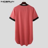 2024 batas de dormir para hombres, camisón de manga corta con cuello en V, ropa de casa acogedora de retazos, albornoces holgados a la moda para hombres, bata - details 19