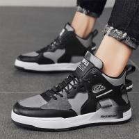 Zapatillas Casuales de Cuero de Microfibra de Alta Zapatos Deportivos para Hombres a la Moda - details 3