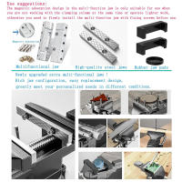 Abrazadera de Trabajo Dual-Purpose Combined Vise multifuncional con Ajuste Rápido 360° para Bricolaje en Casa Herramienta de Metal - details 1