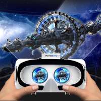 Caja de gafas 3D de realidad Virtual VR, estéreo VR para auriculares de cartón, casco para IOS y Android(G06) - details 2