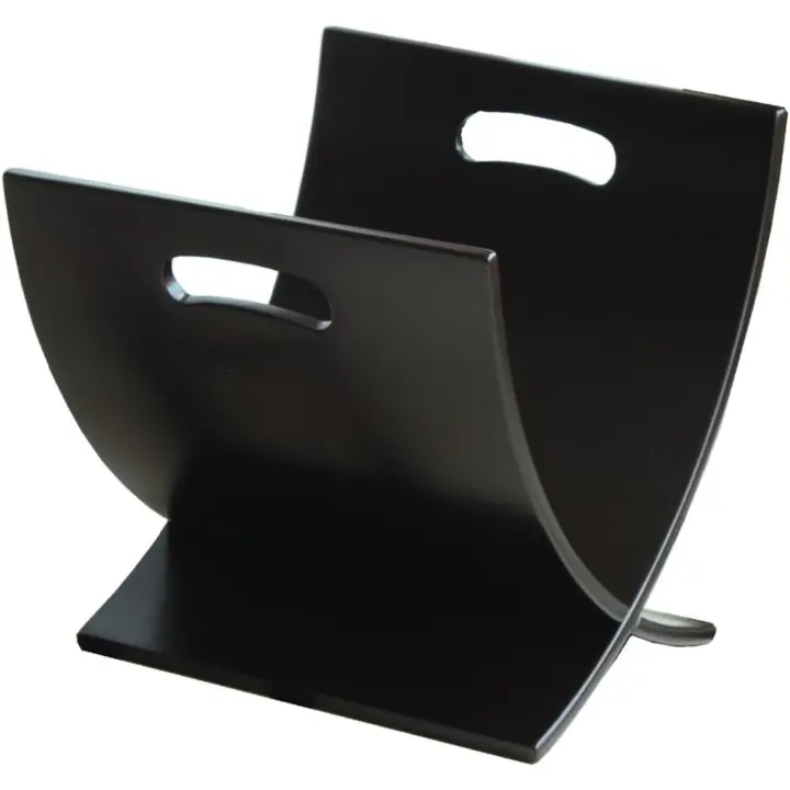 Revistero contemporáneo de madera, espresso - 1
