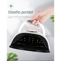 168W Lampara LED UV de Cuero para Uñas Gel con 4 Temporizadores, Sensor Inteligente, Portátil, Placa Base Extraíble, Secador de - details 2