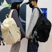 Mochila para ordenador a la moda, bolso escolar para estudiantes de Color sólido con cremallera, bolso de hombro de viaje informal de gran capacidad para estudiantes universitarios - details 20
