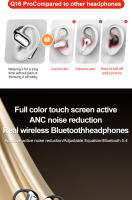 Auriculares de traducción Ai en tiempo real, traductor de 144 idiomas sobre los auriculares |   Auriculares Bluetooth abiertos con pantalla táctil inteligente |   Auriculares abiertos inalámbricos verdaderos Bluetooth 5.4 - details 3