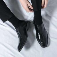 2025 Nuevo producto Tendencia de moda creativa Zapatos de vestir de fiesta de boda de oficina de cuero de lujo para hombres Oxford - details 9