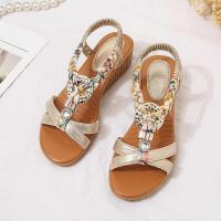 Sandalias de tacón de cuña de verano para mujer - details 5