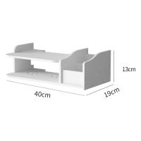 Estante de almacenamiento flotante, organizador de Monitor, soporte de módem de pared, ahorro de espacio, artículos diversos - details 3