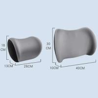 Almohada de cuello ergonómica viscoelástica Almohadilla de apoyo lumbar ajustable para asientos de coche y oficina Accesorios de asiento de larga distancia - details 14
