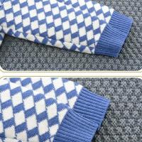 Sudadera de Cuello Alto para Niños Cuadrada de Invierno Engrosada Suéter de Peluche para Bebé - details 3