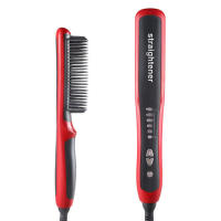 NEW Hair Straightener Men Beard Comb Ceramic Hair Comb Straighteners Brush for Men - details 0