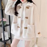 Nueva chaqueta sherpa de otoño e invierno para mujer, chaqueta corta holgada y versátil - details 9