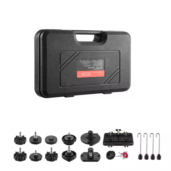 SucceBuy Kit de purga principal de frenos, 12 piezas, juego de adaptadores de purga de frenos profesional con mango, duradero para llenado de líquido de frenos, se adapta a la mayoría de los vehículos - 1