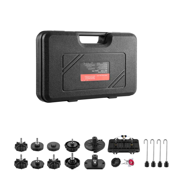 SucceBuy Kit de purga principal de frenos, 12 piezas, juego de adaptadores de purga de frenos profesional con mango, duradero para llenado de líquido de frenos, se adapta a la mayoría de los vehículos - 1