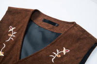 Chaleco Retro de Cuello en V Moda de Fiesta de Ocio para Hombres Material de Poliéster - details 26