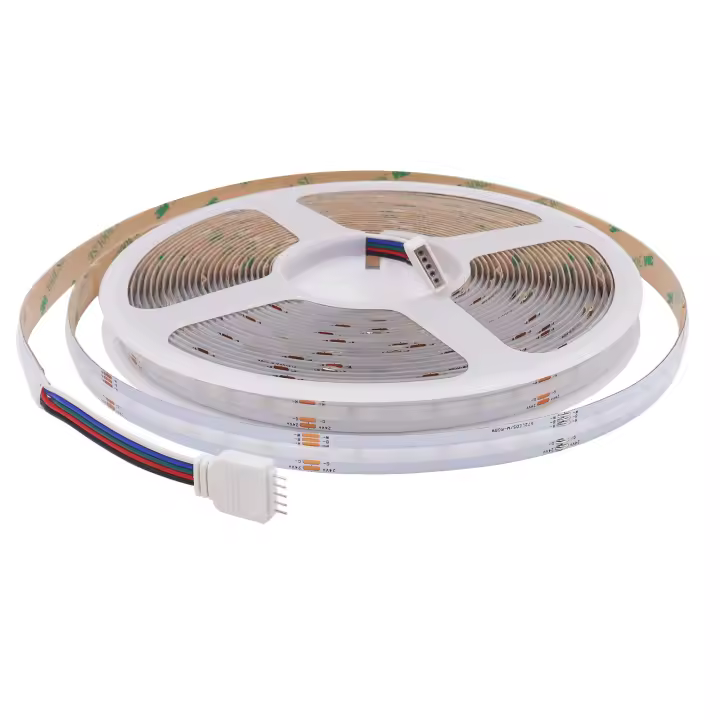 Tira de luces LED COB RGBW RGBWW, cinta Flexible de diodo de Color de ensueño, 24V, 12MM, 672LED/m, IP20, FOB, 10M, decoración de retroiluminación de TV - 1