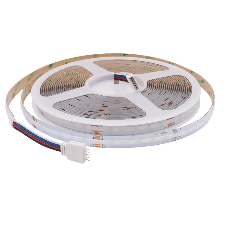Tira de luces LED COB RGBW RGBWW, cinta Flexible de diodo de Color de ensueño, 24V, 12MM, 672LED/m, IP20, FOB, 10M, decoración de retroiluminación de TV - 1