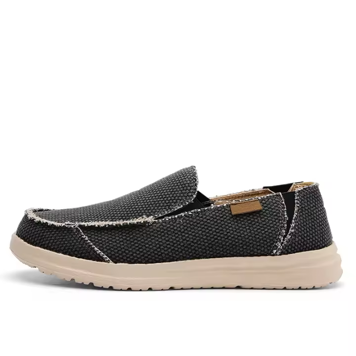 Zapatos de tela ligeros y transpirables para hombre, pantuflas de gran tamaño, un pedal - 1