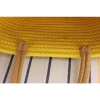 Bolsa de Almacenamiento Tejida de Hilo de Algodón Hecha a Mano Versátil para Festival de Bodas, Vacaciones en la Playa Bolsa de Mano con Asa Superior - details 6