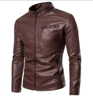 Nueva chaqueta de cuero para hombre, moda delgada de motocicleta juvenil, PU, de otoño e invierno - details 9