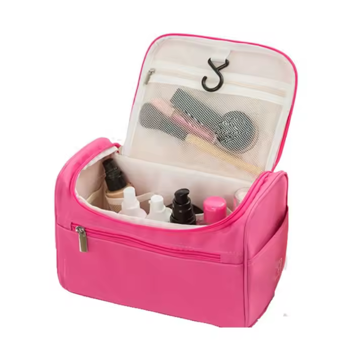 Bolsa de cosméticos de viaje para hombres y mujeres, bolsa de aseo impermeable, bolsa de aseo colgante, bolsa de lavado de baño - 1
