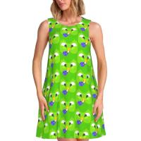 Vestido Duo de búho sin mangas informal para mujer, divertido pájaro verde, viajes personalizados, D-Duogos - details 56