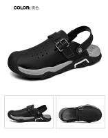 Verano dos usan zapatillas de playa, sandalias deportivas al aire libre y zapatos de montañismo. - details 34