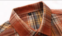 Camisa de Verano de Doble Bolsillo a Rayas Talla Grande Estilo Casual de Negocios para Hombres - details 41