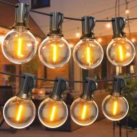 Exterior Jardin 45,7M, 24V Luces Exterior con 75+2 Bombillas, Impermeable Luce Jardin para Terraza, Café, Cobertizos, Bodas, Pérgolas - details 0
