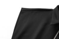 Minis de cintura corta sin mangas para mujer para otoño-invierno - details 3