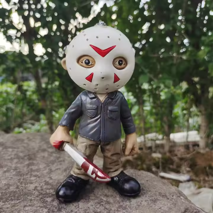 Candelabro de Jason asesino, adorno de resina para el hogar, artesanía de muñeca, regalo, nuevo - 1