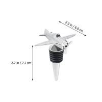 Tapón de botella de silicona para almacenamiento de vino, tapón giratorio, avión creativo, reutilizable, sellado, champán, regalos - details 4