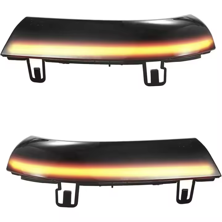 X AUTOHAUX Luz LED Secuencial Dinámica de Señal de Giro de Espejo Lateral para VW Golf GTI Jetta 5 Passat B6 B5 Eos R32 Rabbit - 1
