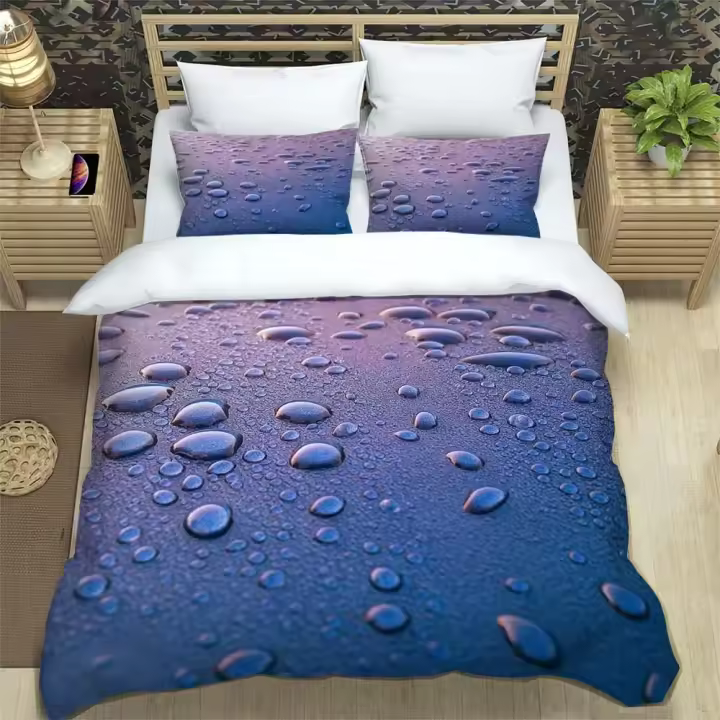 Juego de cama Queen con estampado minimalista geométrico moderno abstracto 3D, juego de cama King size personalizado suave y cómodo - 1