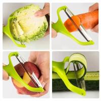 Trituradora de repollo multiusos, pelador de verduras de boca ancha de grado alimenticio, herramientas de cocina prácticas de acero inoxidable para el hogar - details 0