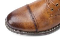 Botas de cuero cómodas para hombre, botines Retro, talla 7 a 13, a la moda, para Primavera, 2023 - details 1
