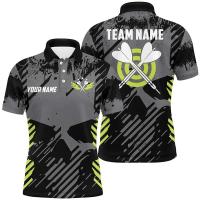 Camisetas con estampado 3D de dardos a la moda, camisetas informales de gran tamaño con nombre personalizado para hombre, uniformes de equipo deportivo - details 1