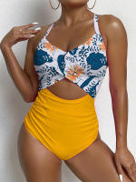 Bañador de una pieza para mujer, traje de baño con realce, Monokini Sexy ahuecado, ropa de playa para verano, 2024 - details 7