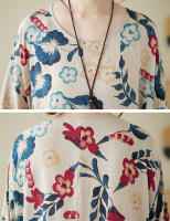 Vestido Vintage de Algodón de Manga Larga Talla Grande, Elegante y Suelto para Mujeres - details 78