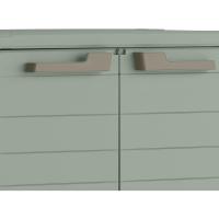 Caja de Almacenamiento de Resina Impermeable 2 Puertas, 4 Baldas Regulables en Altura - details 22