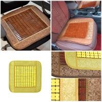 Cojín de bambú para asiento de coche, funda de asiento cuadrada, transpirable, accesorios de verano - details 4