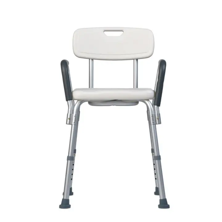 Silla de Ducha Ajustable en Altura, Taburete de Baño para Personas Necesitadas de Cuidados, 38-45 cm - 1