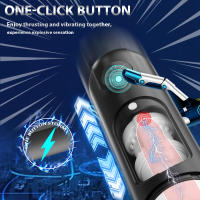 Masturbador masculino de empuje automático Frotar masturbación Chupar máquina de mamada Juguetes sexuales para adultos para hombres Masturbadores masculinos Vibrando 4 en 1 Chupar automático Mastubador masculino Empeine Vibración Copa de masturbación Masa - details 13